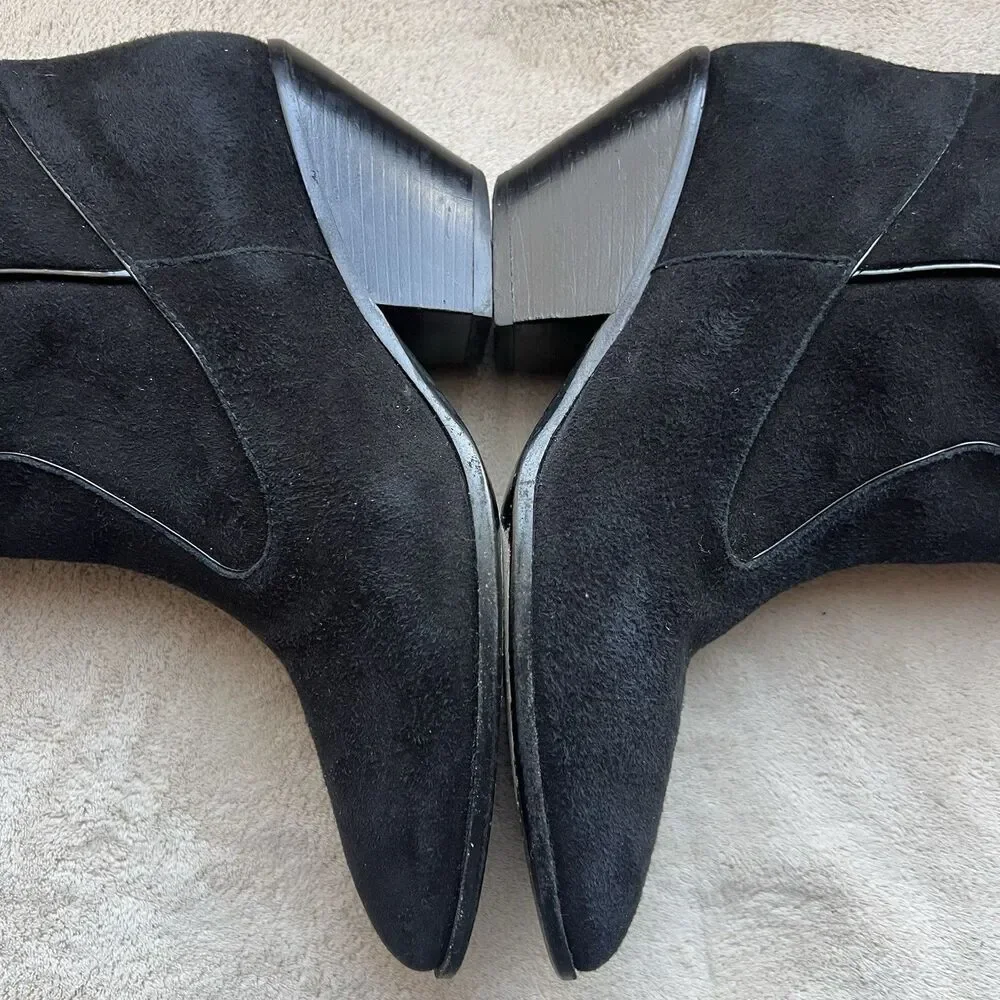 Giuseppe Zanotti Black Suede w/ Patent Leather Trim Western Boots EU 36‎ US 6 - Picture 7 of 16